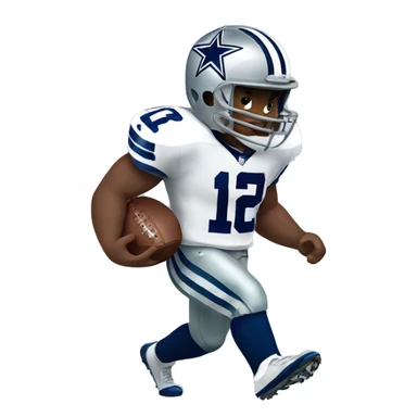 NFL football player, Dallas cowboys, tackle sticker