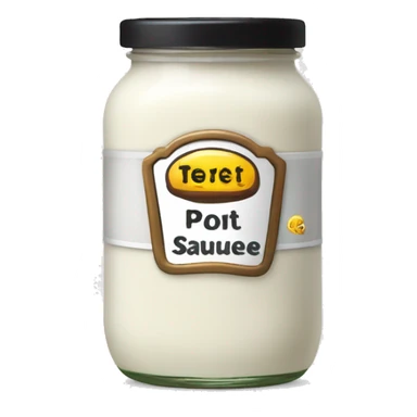 jar of white sauce sticker