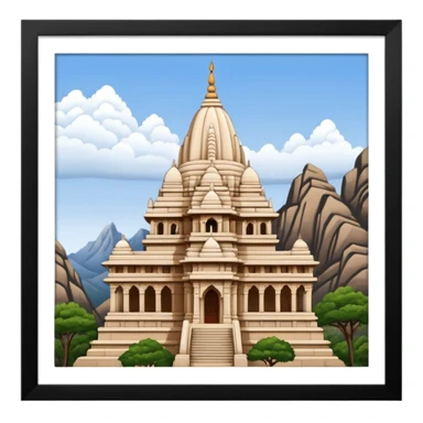 a girnar ji temple situated in india  sticker