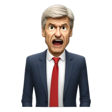 arsene wenger conceding a 95th minute equaliser sticker