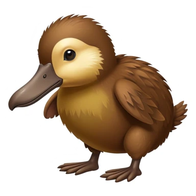 a kiwi bird mixed with a platypus sticker