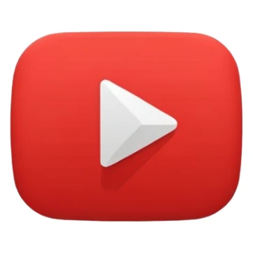 you tube logo play button animated you tube text sticker