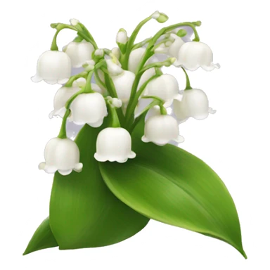 Lily of the valley flower  sticker
