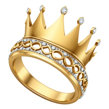 Aesthetic Engagement ring crown pose sticker