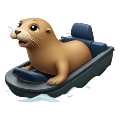 sea lion driving sticker