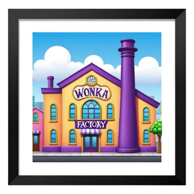 Wonka factory store sticker