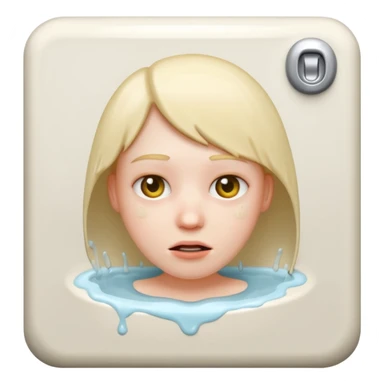 Make a head inside a toilet sticker