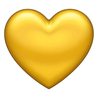 heart with a metallic yellow center sticker