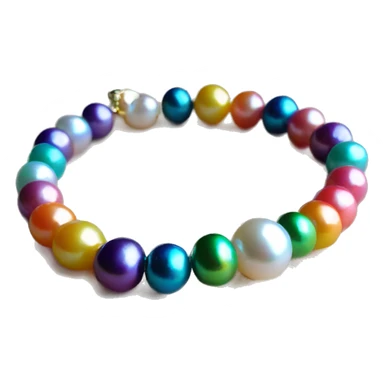 kid friendhip colorful pearl bracelet sticker