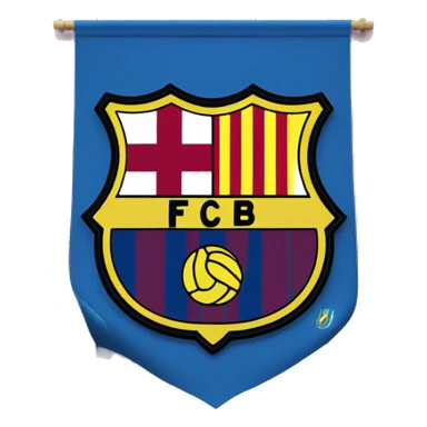 el escudo del fc barcelona con ojos y una bandera de guatemala sticker