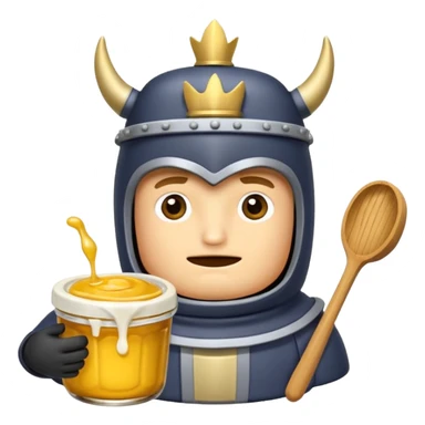 Mini pekka con un panqueque en la cabeza sticker