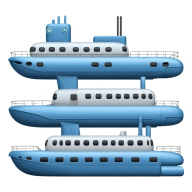 submarine floorplan, interior schematic, showing control room, engine room, bunks, kitchen, flat simple emoji style sticker
