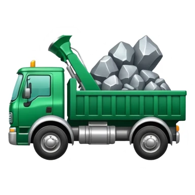 green truck with silver ore sticker