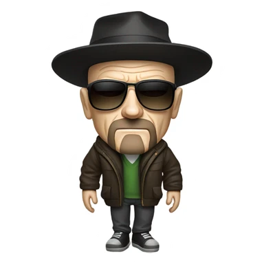 Walter white flying sticker