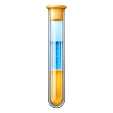 a test tube with a zipper sticker