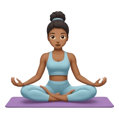 black woman doing pilates sticker