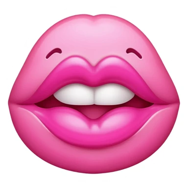 Pink kiss emoji  sticker