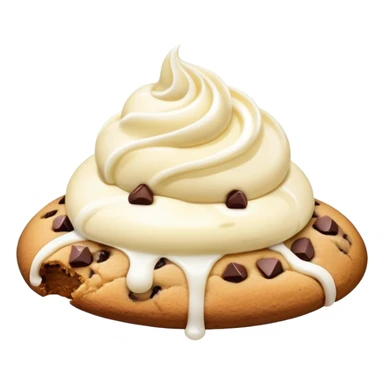 Chocolate chip cookie with ice cream  sticker