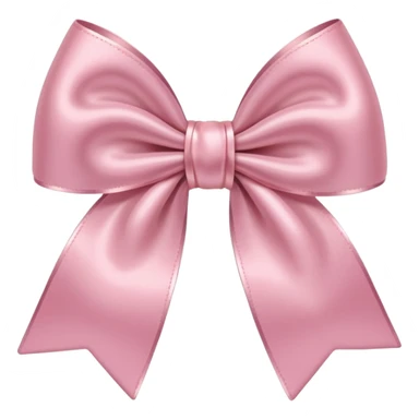 Light pink satin bow sticker