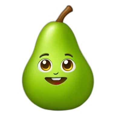 GREEN pear sticker