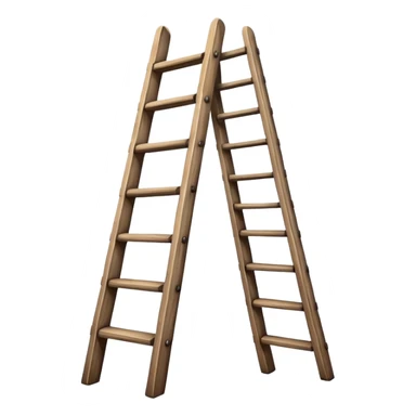 Wooden ladder sticker