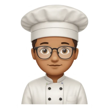 chef de cuisine, wearing glasses sticker