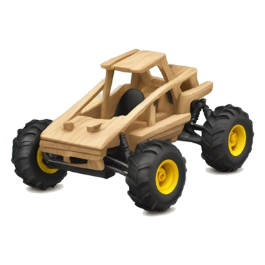 Wood framed rc buggy sticker
