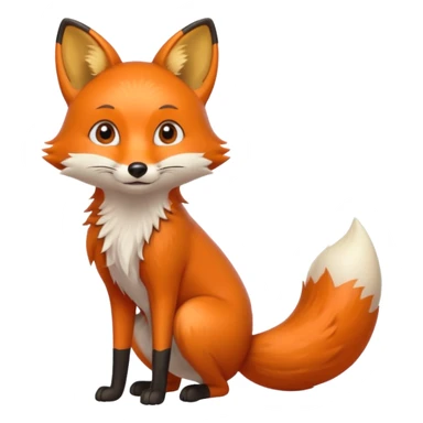 fox peeing sticker