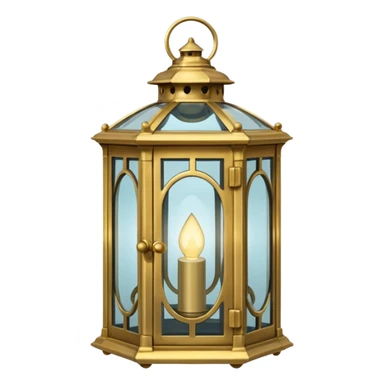 an edwardian-era lantern sticker