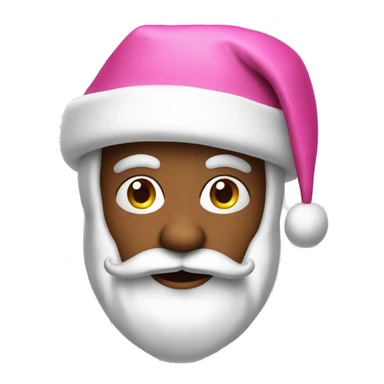 Pink Santa Claus  sticker
