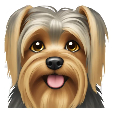 Yorkshire Terrier with floppy ears sticker