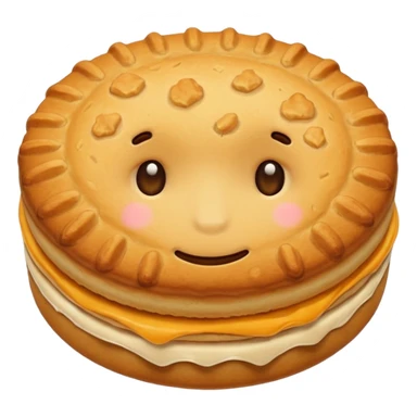 Biscuit simple sans visage sticker