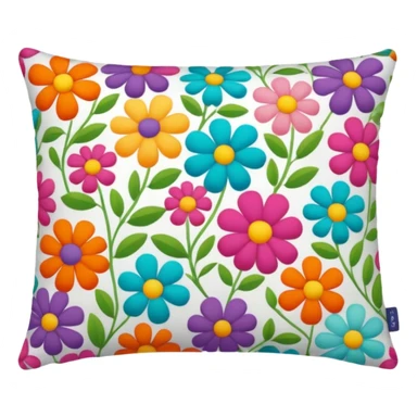 colorful bed pillow  sticker