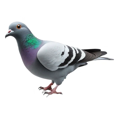 pigeon smashed into glass sticker