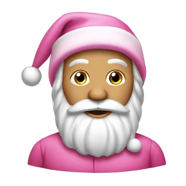 Pink Santa sticker