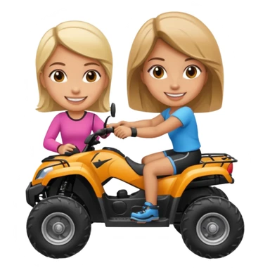 Atv girls sticker