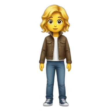 Garçon sur une petite fille sticker