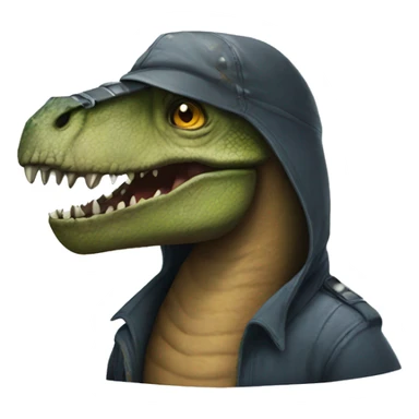 Criminal dinosaur sticker