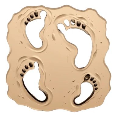 a detective film - footprints sticker