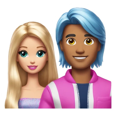 barbie y ken sticker