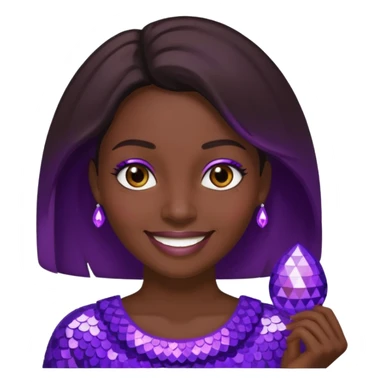 Paillete voilette sticker