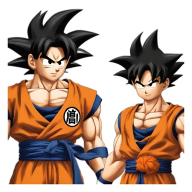 Son goku vs saytama sticker