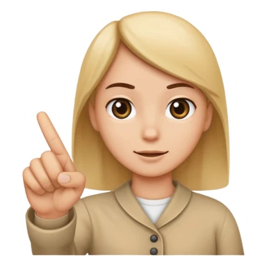 index finger point sticker