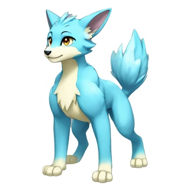 Shiny Anthro Sona Fakemon Full Body sticker