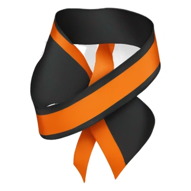 St. George's ribbon black and orange z sticker