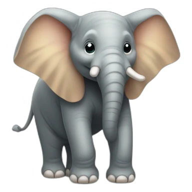Eléphant sur souris sticker