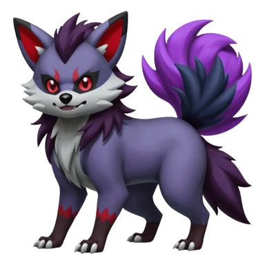 Obstagoon-Banshee-Zorua-Mightyena-Poochyena-Zoroark-fusion  sticker