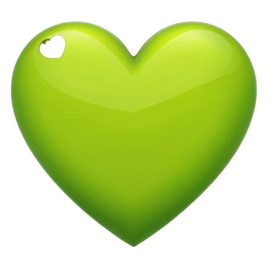 lime green heart with a geometric pattern sticker