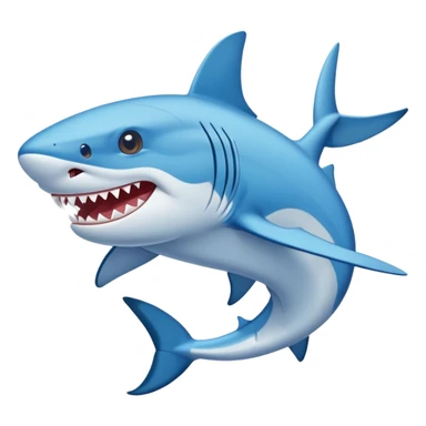 tiburón con piernas con zapatos nike sticker