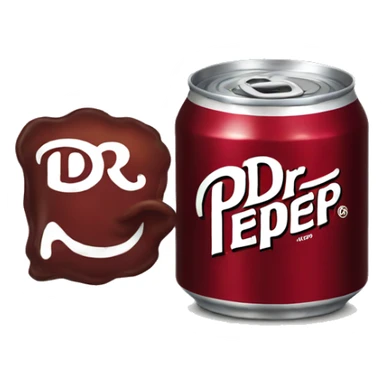 dr pepper can sticker